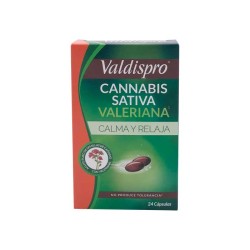 Valdispro Cannabis Sativa Valeriana 24 Capsulas