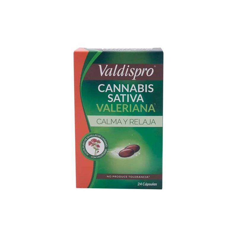 Valdispro Cannabis Sativa Valeriana 24 Capsulas