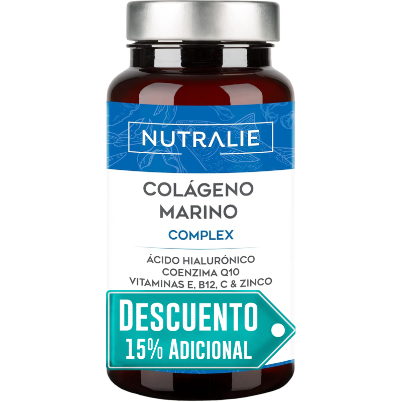 Nutralie Colágeno Marino Complex Ácido Hialurónico Piel 60 Cápsulas