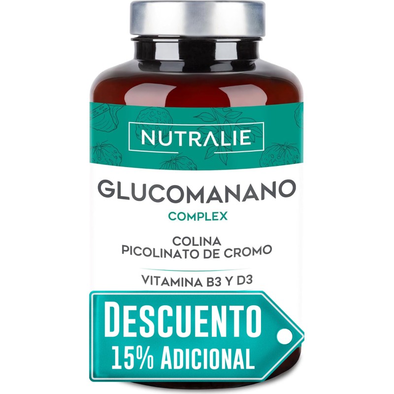 Nutralie Glucomanano Complex Picolinato de Cromo y Colina 120 Cápsulas