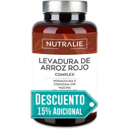 Nutralie Levadura de Arroz Rojo con Monacolina K 2.54 mg + Coenzima Q10 90 Cápsulas