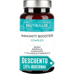 Nutralie Immunity Booster Complex Vit C + Equinacea + Própolis + Reishi + Zinc + Selenio + Hierro 60 Cápsulas