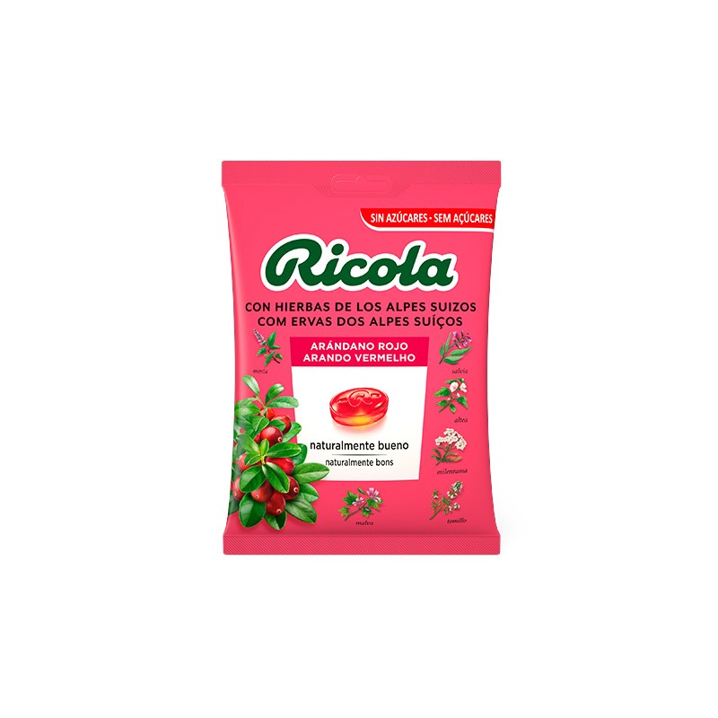 Ricola Caramelos Arándano Rojo Bolsa 70g