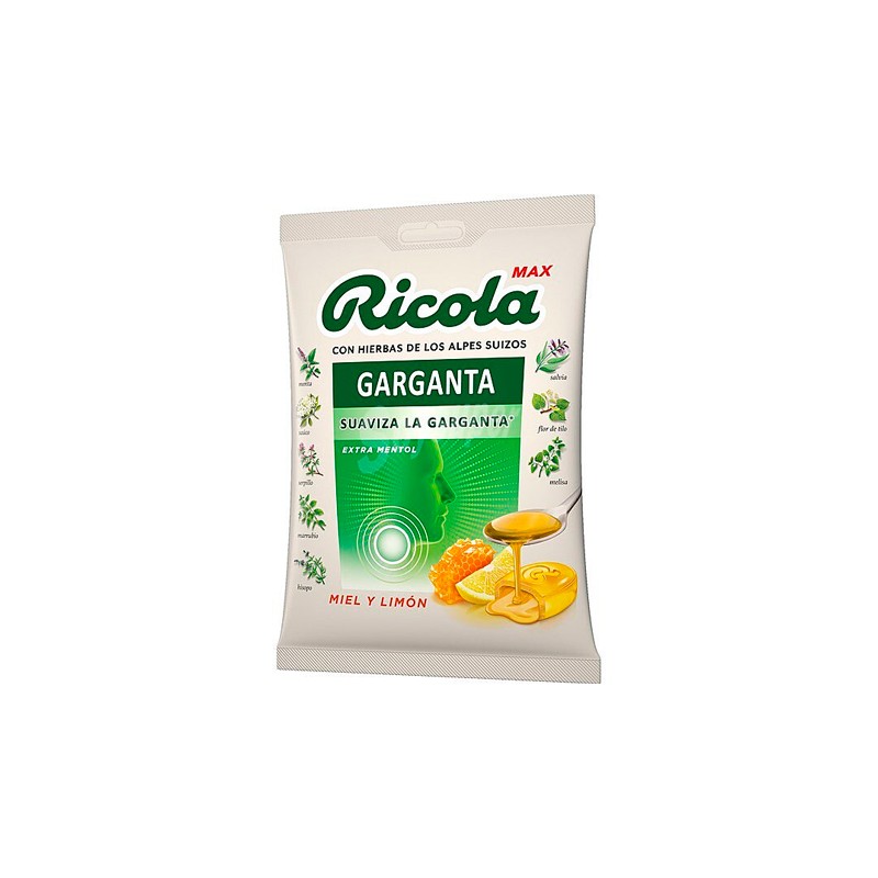 Ricola Max Caramelos Garganta Miel y Limón 68g