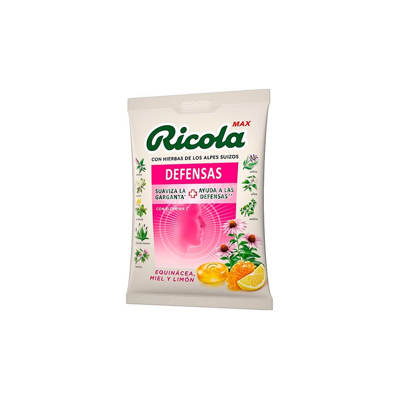 Ricola Max Caramelos Defensas Equinácea, Miel y Limón 70g