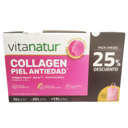 Vitanatur Collagen Piel Antiaging 90 Viales Pack Tres Meses