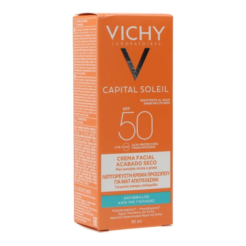 Vichy Capital Soleil Crema Facial Tacto Seco SPF50+ 50ml